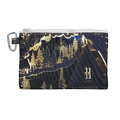 Christmas Advent Candle Arches Canvas Cosmetic Bag (Large)