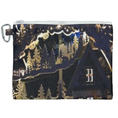 Christmas Advent Candle Arches Canvas Cosmetic Bag (XXL)