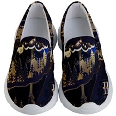 Christmas Advent Candle Arches Kid s Lightweight Slip Ons