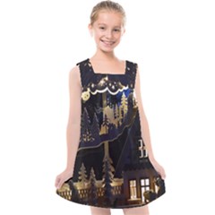 Christmas Advent Candle Arches Kids  Cross Back Dress