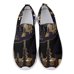 Christmas Advent Candle Arches Women s Slip On Sneakers