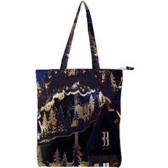 Christmas Advent Candle Arches Double Zip Up Tote Bag