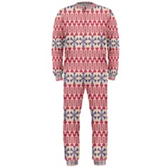 Christmas Pattern Vintage Onepiece Jumpsuit (men)  by Wegoenart