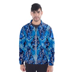 Christmas Background Pattern Windbreaker (men) by Wegoenart