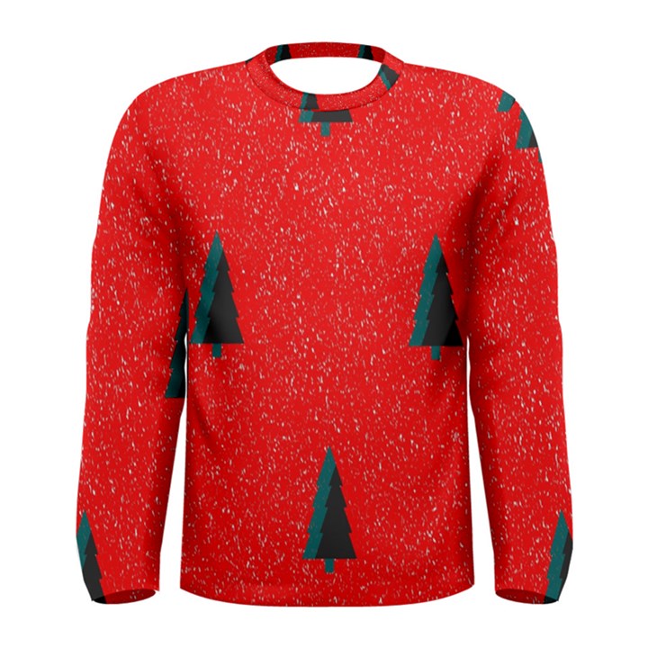 Christmas Time Fir Trees Men s Long Sleeve Tee