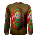 Christmas Wreath Ball Decoration Men s Long Sleeve Tee View2