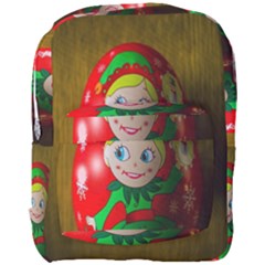 Christmas Wreath Ball Decoration Full Print Backpack by Wegoenart