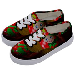 Christmas Wreath Ball Decoration Kids  Classic Low Top Sneakers by Wegoenart