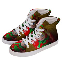 Christmas Wreath Ball Decoration Men s Hi-top Skate Sneakers by Wegoenart