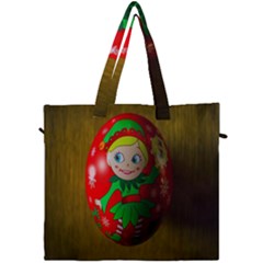 Christmas Wreath Ball Decoration Canvas Travel Bag by Wegoenart