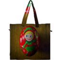 Christmas Wreath Ball Decoration Canvas Travel Bag View1