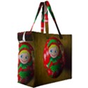 Christmas Wreath Ball Decoration Canvas Travel Bag View3