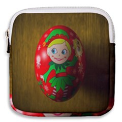 Christmas Wreath Ball Decoration Mini Square Pouch