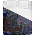 Christmas Boats In Harbor Duvet Cover (California King Size) View1