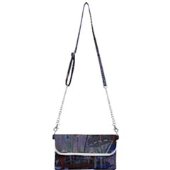 Christmas Boats In Harbor Mini Crossbody Handbag by Wegoenart