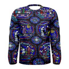 Church Window Canterbury Men s Long Sleeve Tee by Wegoenart