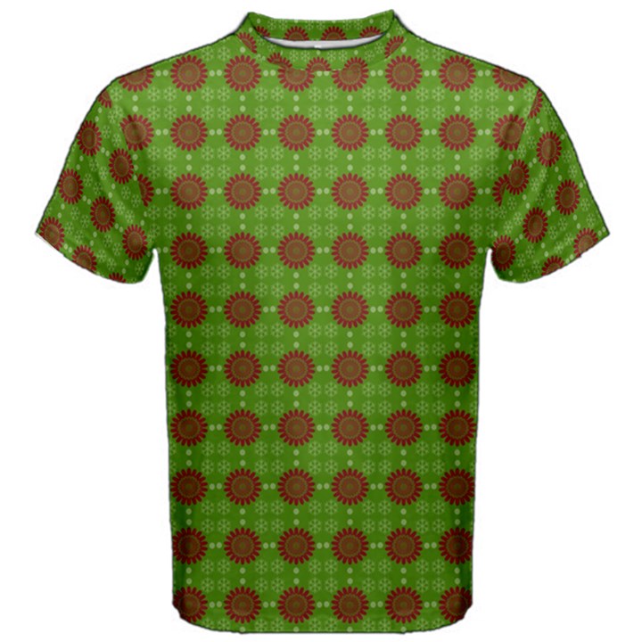 Christmas Paper Wrapping Patterns Men s Cotton Tee