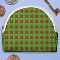 Christmas Paper Wrapping Patterns Horseshoe Style Canvas Pouch