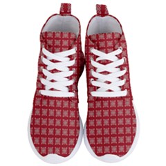 Christmas Paper Pattern Women s Lightweight High Top Sneakers by Wegoenart