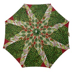 Christmas Quilt Background Straight Umbrellas by Wegoenart