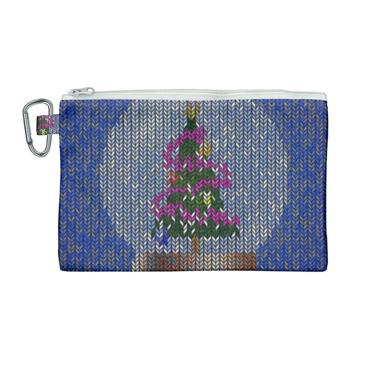 Christmas  Snow Canvas Cosmetic Bag (Large)