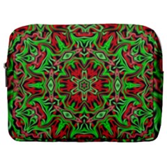 Christmas Kaleidoscope Pattern Make Up Pouch (large) by Wegoenart