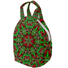 Christmas Kaleidoscope Pattern Travel Backpacks by Wegoenart