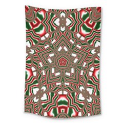 Christmas Kaleidoscope Large Tapestry