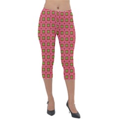 Christmas Paper Wrapping Lightweight Velour Capri Leggings  by Wegoenart