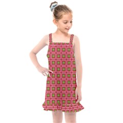 Christmas Paper Wrapping Kids  Overall Dress by Wegoenart