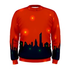 City Light Night Lights Evening Men s Sweatshirt by Wegoenart