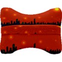 City Light Night Lights Evening Velour Seat Head Rest Cushion View2