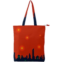 City Light Night Lights Evening Double Zip Up Tote Bag