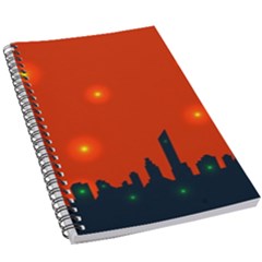 City Light Night Lights Evening 5 5  X 8 5  Notebook New by Wegoenart