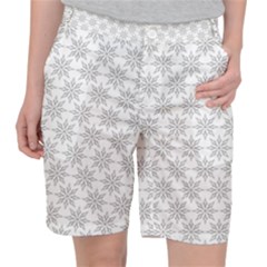 Ornamental Decorative Floral Pocket Shorts