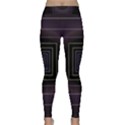 Fractal Square Modern Purple Classic Yoga Leggings View1