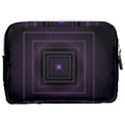 Fractal Square Modern Purple Make Up Pouch (Medium) View2