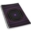 Fractal Square Modern Purple 5.5  x 8.5  Notebook New View1