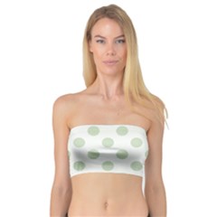 Green Dots Modern Pattern Paper Bandeau Top by Wegoenart