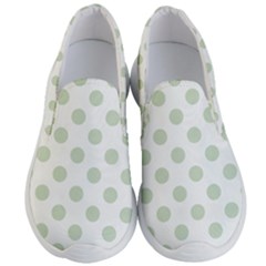 Green Dots Modern Pattern Paper Men s Lightweight Slip Ons by Wegoenart