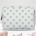 Green Dots Modern Pattern Paper Make Up Pouch (Medium) View1