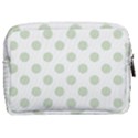 Green Dots Modern Pattern Paper Make Up Pouch (Medium) View2