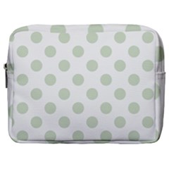 Green Dots Modern Pattern Paper Make Up Pouch (large)