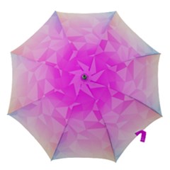 Low Poly Triangle Pattern Hook Handle Umbrellas (large) by Wegoenart