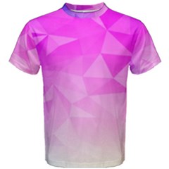 Low Poly Triangle Pattern Men s Cotton Tee by Wegoenart