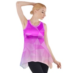 Low Poly Triangle Pattern Side Drop Tank Tunic by Wegoenart