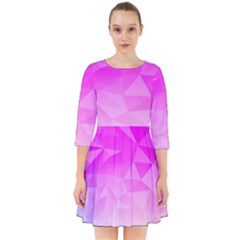 Low Poly Triangle Pattern Smock Dress by Wegoenart