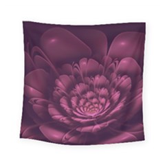 Fractal Blossom Flower Bloom Square Tapestry (small) by Wegoenart