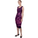 Fractal Blossom Flower Bloom Sleeveless Pencil Dress View2