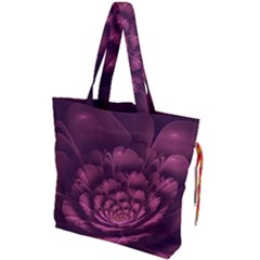 Fractal Blossom Flower Bloom Drawstring Tote Bag